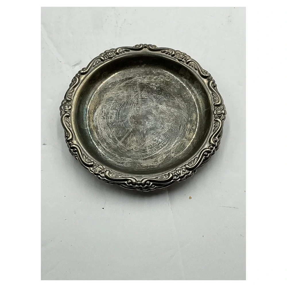 Vintage‎ Jewish Passover Seder Set Silver-Plated Ritual Plates 6